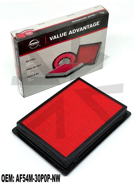 Filtro De Aire De Motor Nissan VALUE ADVANTAGE GENUINO FABRICANTE DE