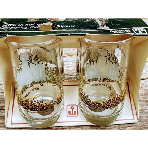 Anchor Hocking Dining Vintage Anchor Hocking Holly Hobbie Set 4