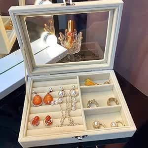 Wolpin Jewellery Organiser Exquisite Necklace Earrings Storage Box Case