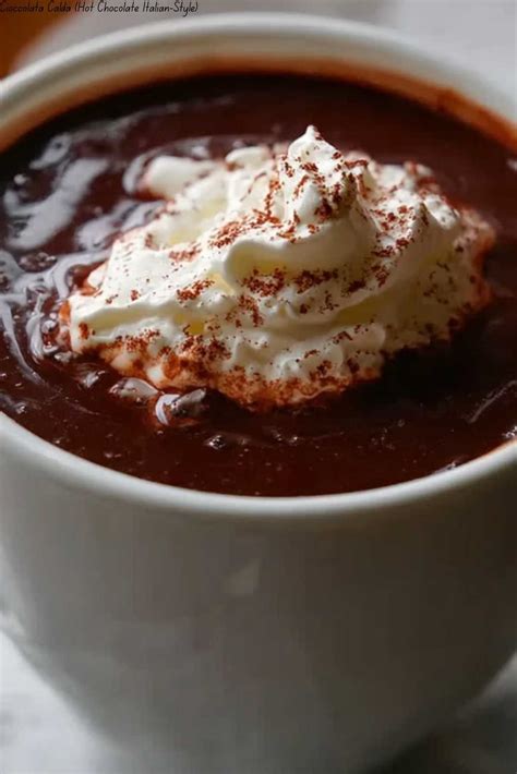 Cioccolata Calda Hot Chocolate Italian Style RecipeCoo