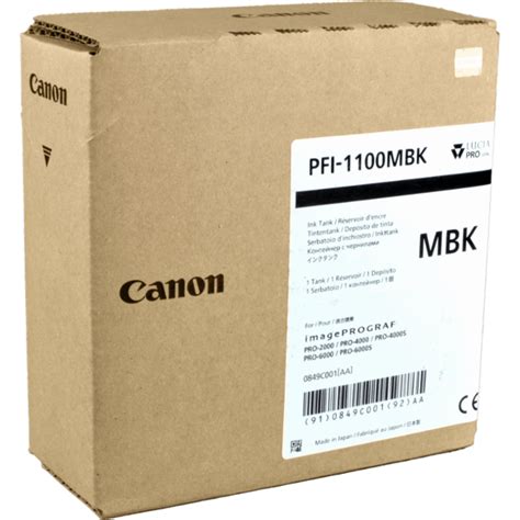 Genuine Lucia Pro Matte Black Canon PFI 1300MBK Ink Tank Cartridge 330ml