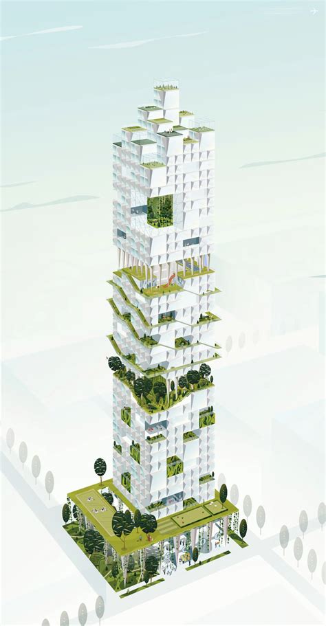 Nature Inclusive High Rise Building In The City Of The Hague Nohnik