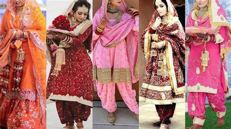 Punjabi Bride S Wedding Suit Has Garden Of Eden And Mehendi Dress Has