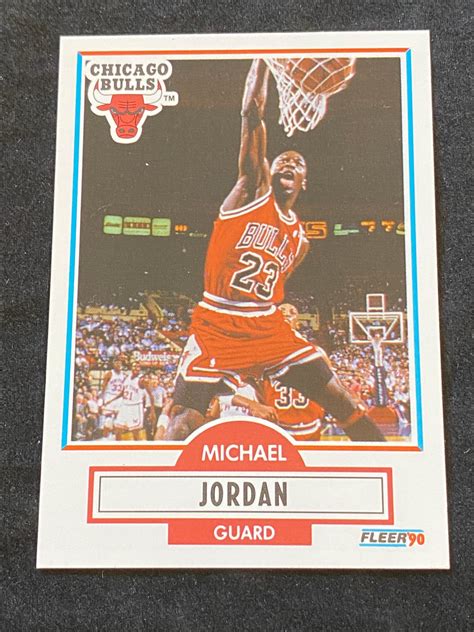 Lot Mint 1990 91 Fleer Basketball Michael Jordan 26 Basketball Card