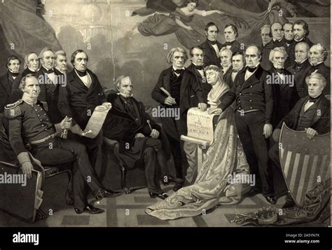 President -elect Lincoln and President James Buchanan admits cheering ...