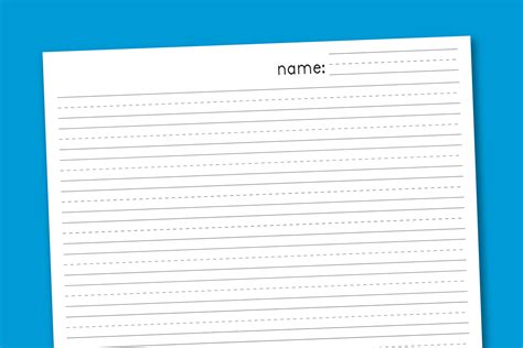 Free Printable Lined Handwriting Paper Free Printable