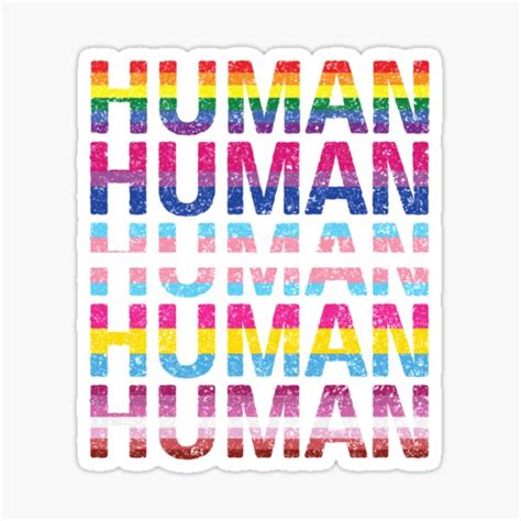 Pegatina Humano Lgbtq Conciencia Del Orgullo Gay Bandera Del Arco Iris Queer Derechos