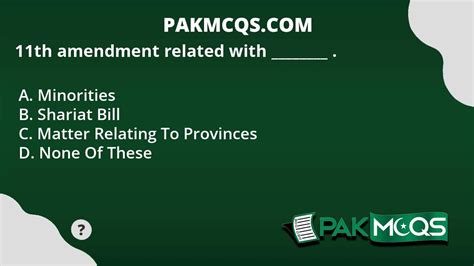 11th amendment related with ________ . - PakMcqs