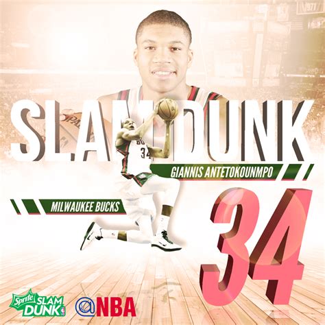 2015 NBA Slam Dunk Contest Contender Giannis Antetokounmpo Nba Slam ...