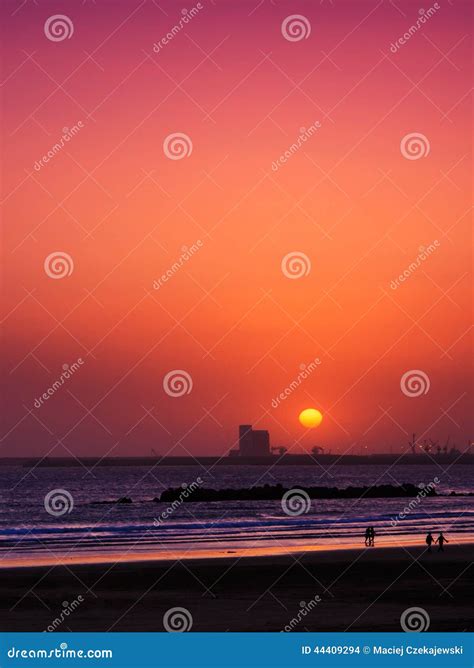 Beautiful Sunset in Agadir, Morocco Stock Photo - Image of exotic, dawn ...