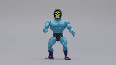 Skeletor Action Figure 3D model rigged | CGTrader