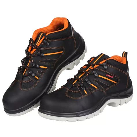 Buy Karam Fs63blswdamn Pu Double Density Steel Toe Black Leather