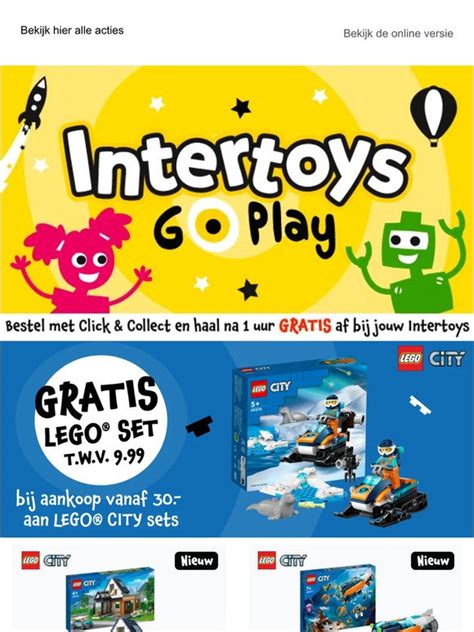 Intertoys NL GRATIS LEGO SET Bij Aankoop Van LEGO CITY WIN EEN AUTO