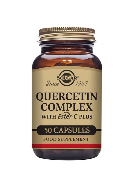 Solgar Quercetin Complex Vegetable Capsules - Pack of 50 - Supports ...