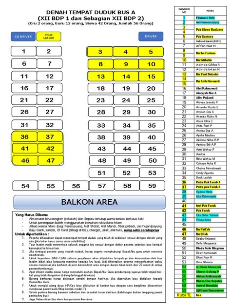 Denah Bus Pdf
