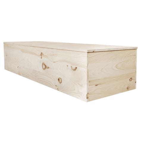 Casket Emporium Eco Friendly Wooden Coffin, Unfinished Pine, High Quality - Walmart.com