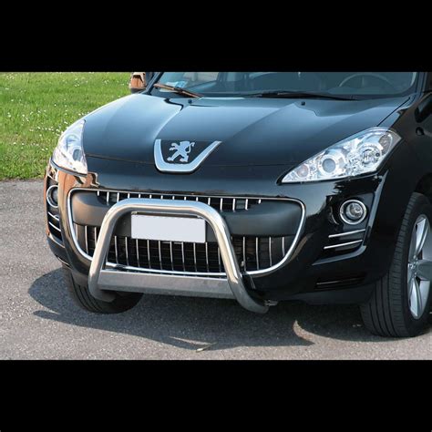 Pare Buffle Inox Avec Barre Sur Peugeot