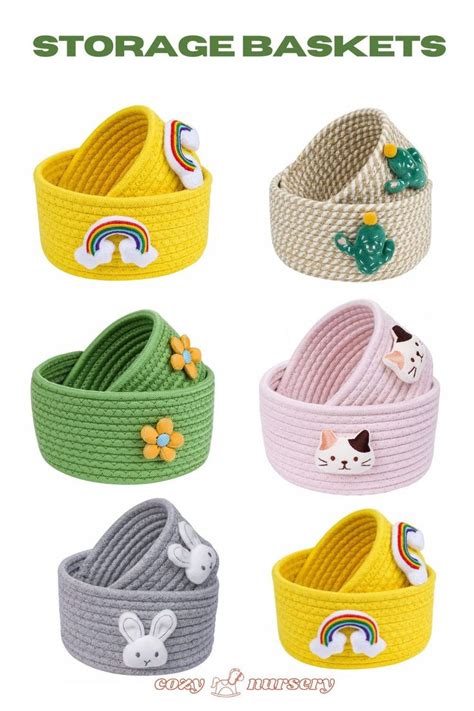 Small Storage Baskets In 2024 Kids Storage Baskets Small Toy Basket