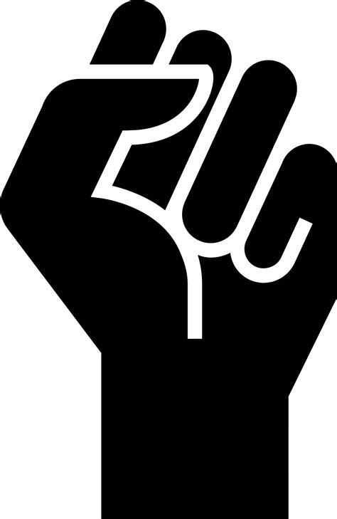 Black Lives Matter Fist Transparent Background Png All