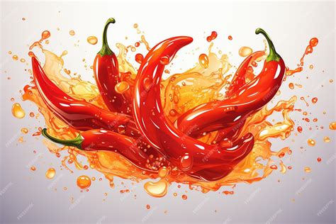 Premium Vector Carolina Reaper Fresh Red Chilli Pepper In Fire As A Symbol Of Burning Feeling