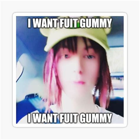 "Drain Gang Bladee I want Fuit Gummy Meme Shirt" Sticker for Sale by ...