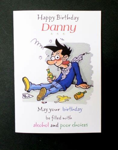 Handmade Personalised Male Birthday Card Any Name Age EBay