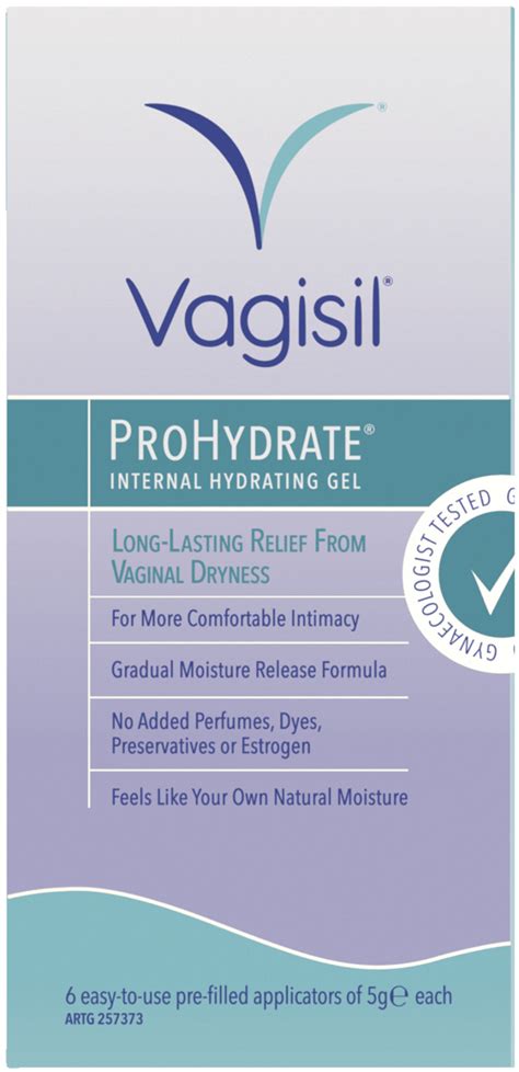 Vagisil Prohydrate Plus Internal Hydrating Gel 6 X 5g Applicators