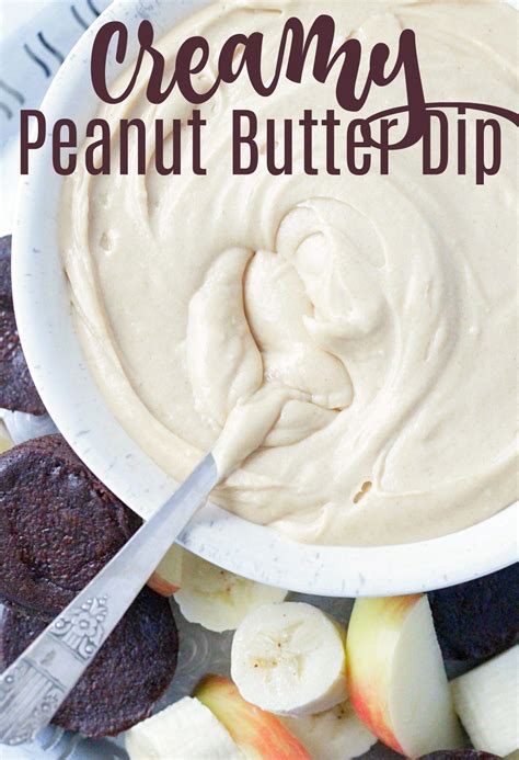 Creamy Peanut Butter Dip - for a party - Foodtastic Mom