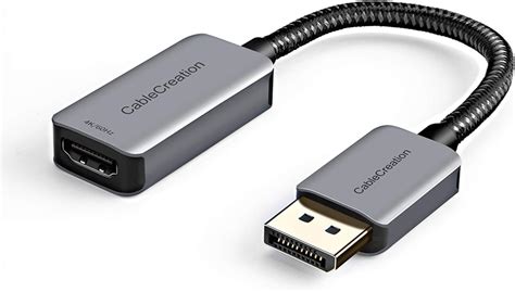 Cablecreation Adaptateur Dp Vers Hdmi Hdr K Hz K Hz P