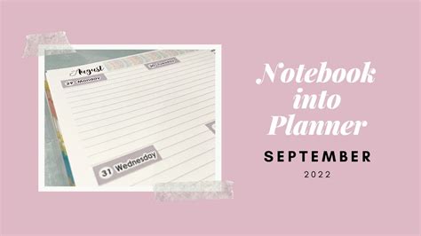 Create Your Own Planner Using An Erin Condren Notebook Compact