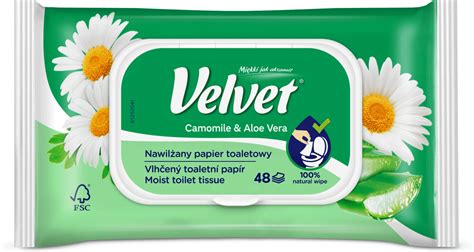 Velvet Nawilżany papier toaletowy Camomile Aloe Vera 48 szt kupuj w