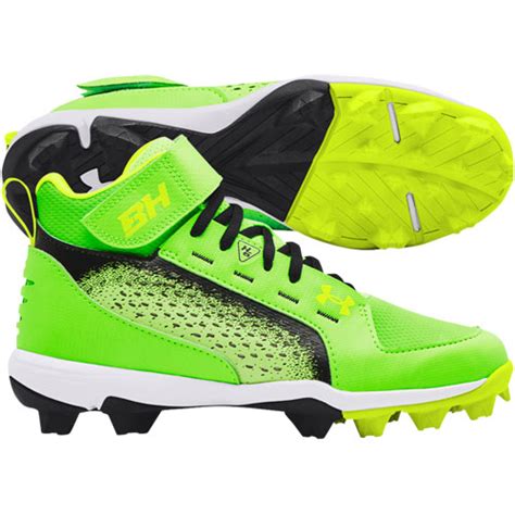 Under Armour Youth Harper 6 Mid RM Molded Baseball Cleats ...