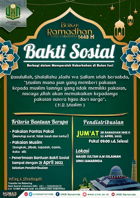 Ramadhan Penuh Berkah UINSI Samarinda Berbagi UINSI Samarinda