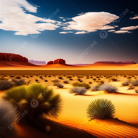 Desert Landscape Background Desert Landscape Nature Background