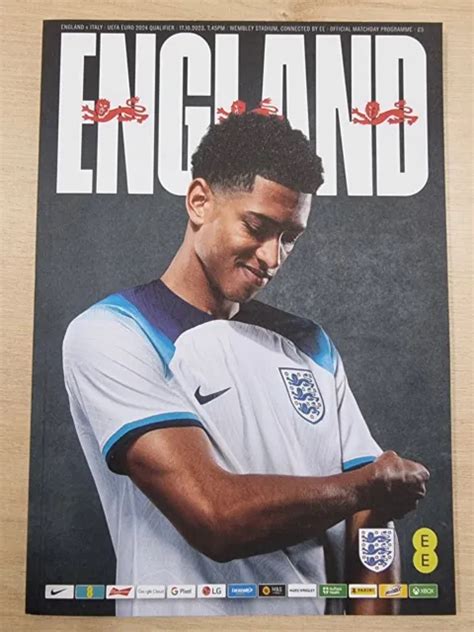 England Vs Italy Official Euro 2024 Qualifiers Programme 171023 £499