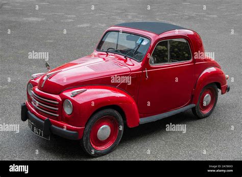 1950 S Fiat Topolino 500 C Trasformabile Cabrio Convertible Stock Photo