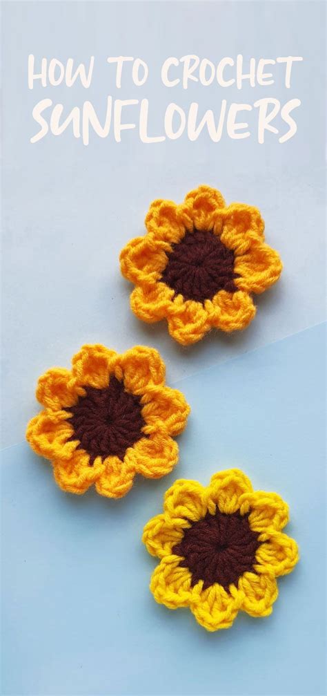 Easy Crochet Flower Appliques Free Patterns For Beginners Artofit