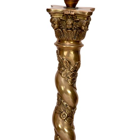 Chiswick Brass Ornate Column Lamp Baker Rhodes