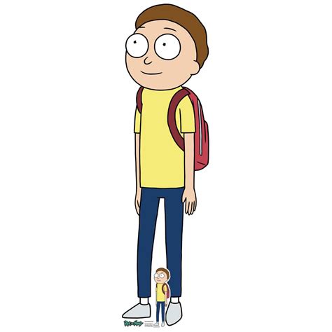 Morty Smith Rick And Morty Official Lifesize Mini Cardboard Cutout