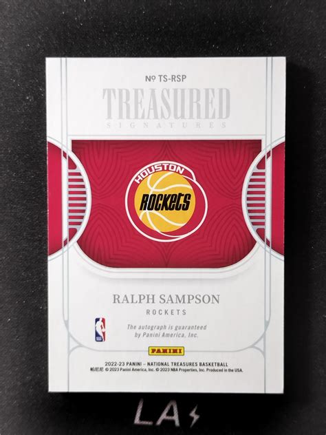 【la拍卖】22 23 Panini National Treasures Ralph Sampson 国宝系列 火箭 拉尔夫 桑普森