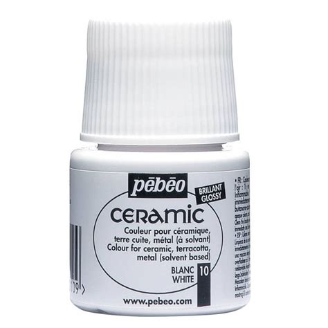 Pebeo Ceramic Color White 45 Ml Jerry S Artarama