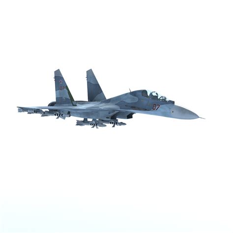 3d Sukhoi Su-27 Ub Flanker Model