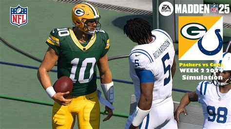 Madden Indianapolis Colts Vs Green Bay Packers Week Sim Full