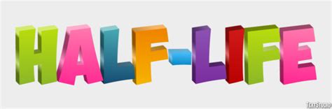 Half Life Text Effect And Logo Design Videogame