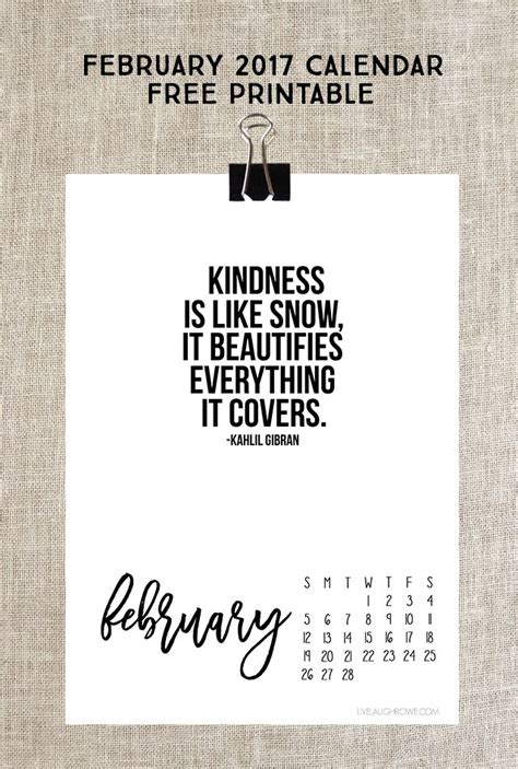 February Quotes And Sayings For Calendars