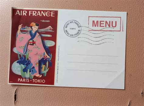Menu Air France Paris Tokyo Tokio Eur 2000 Picclick It