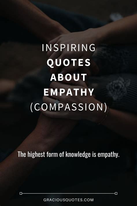 Three People Holding Hands With The Words Inspire Quotes About Empathy