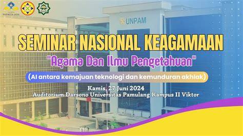 Seminar Nasional Keagamaan Agama Dan Ilmu Pengetahuan YouTube