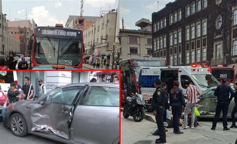 Choque Entre Particular Y Unidad Del Metrob S Deja Lesionados Nr