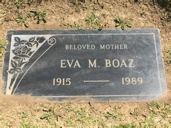 Eva Marcella Dunn Boaz M Morial Find A Grave